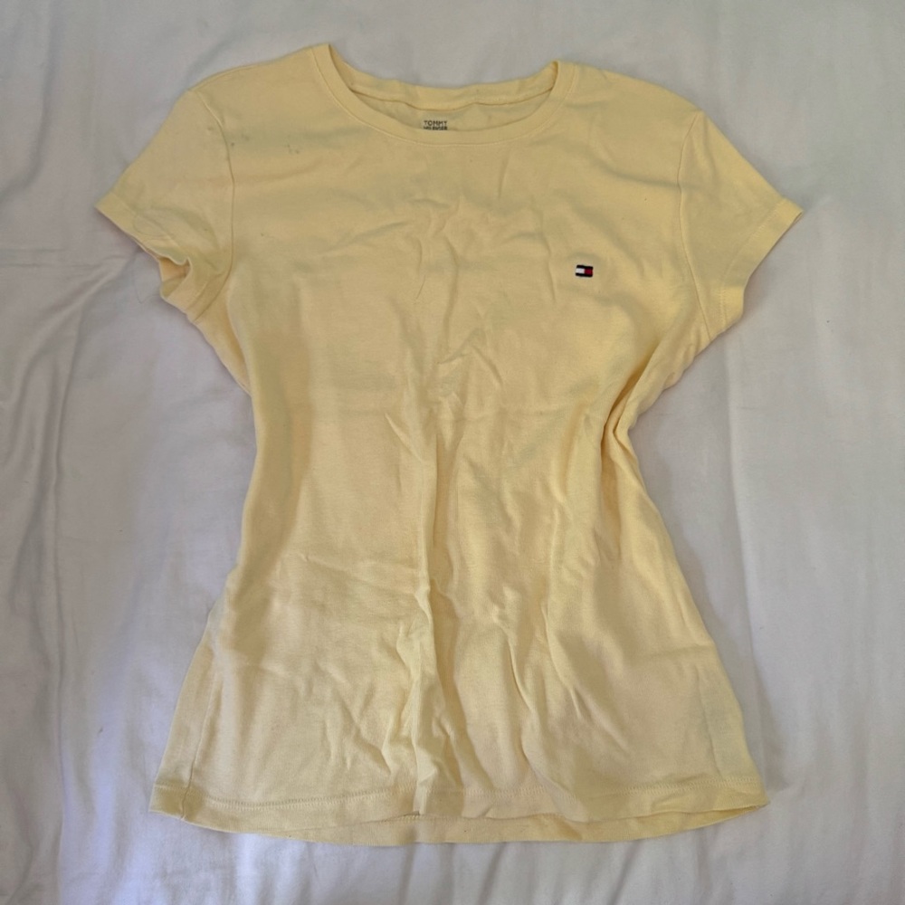 Tommy Hilfiger Women's Yellow T-Shirt